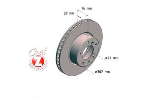 Tarcze Hamulcowe 2szt Bmw 7 E32 86-94 Zimmermann
