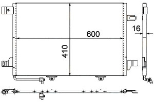 Skraplacz Klimatyzacji Mercedes W169 04- Hella