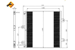 Skraplacz Klimatyzacji Renault Midlum 01- Nrf