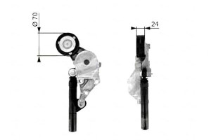 Napinacz Paska Wielorowkowego Audi A3 Seat Cordoba