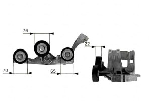 Napinacz Paska Wielorowkowego Mercedes A (w169) B