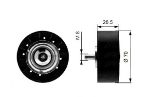 Rolka Prowadząca Pasek Ford Escort '91 Express Esc