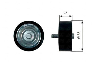 Rolka Prowadząca Pasek Mercedes A (w169) B (w245)