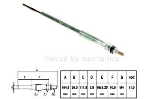 Świeca Żarowa Nipparts 367104x900 010kk06 Adg01850