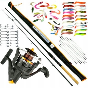 ZESTAW SPINNING jaxon WĘDKA 2,7m +66 elementów Z46