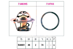 Termostat Ford 74c Focus 1,4 ,16 98- Eps
