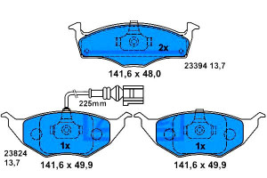 Klocki Hamulcowe Audi A2 1.2d 03.01-08.05 Ate
