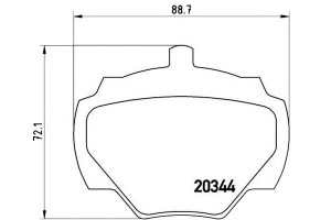 Klocki Hamulcowe Land Rover Range Rover 69-85 Tył