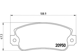 Klocki Hamulcowe Fiat Uno Tipo Brembo