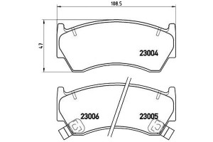 Klocki Hamulcowe Nissan Almera 95-99 Brembo