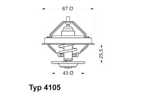 Termostat (71c) Mercedes Of Oh Zetros Om344.948-om