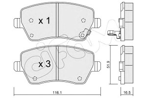 Klocki Hamulcowe Suzuki Swift 05- Cifam