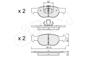 Klocki Hamulcowe Fiat Punto 85. 1.7td Cifam
