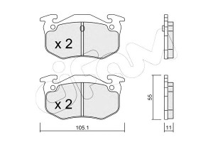 Klocki Hamulcowe Peugeot 205.306 309 Tył Cifam