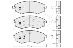Klocki Hamulcowe Hyundai Elantra 00- Z Czuj. Cifam