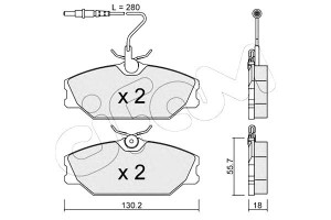 Klocki Hamulcowe Renault Laguna 93-01 Z Czuj. Cifa