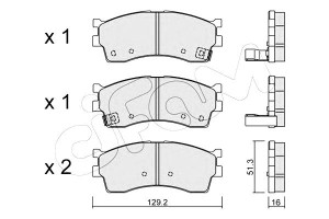 Klocki Hamulcowe Kia Rio 02-05 Przód Cifam