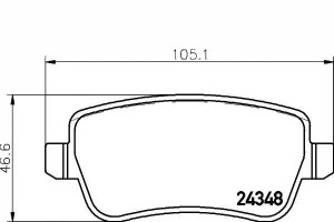 Klocki Hamulcowe Fiat Tył Croma 1,9 2,4d Textar