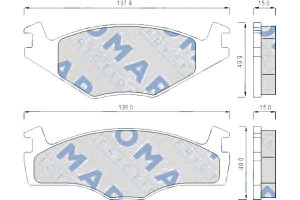 Klocki Hamulcowe Seat Cordoba Ibiza Vw Polo Gr.15m