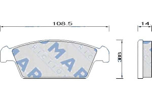 Klocki Hamulcowe Fomar 5.52105e 26 410609342r 7701