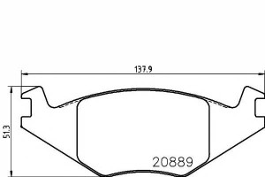 Klocki Hamulcowe Vw Przód Golf Polo Sy Textar