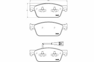 Klocki Hamulcowe Vw Przód T5 03- Dla Tarczy 340mm