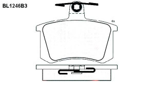 Klocki Hamulcowe Audi 100 80 A4 A8 Fiat Croma 16.6