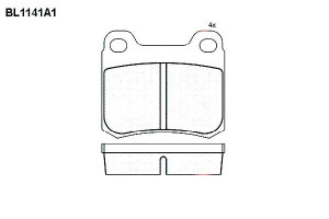 Klocki Hamulcowe Mercedes C-klasa W202 190 W124 15