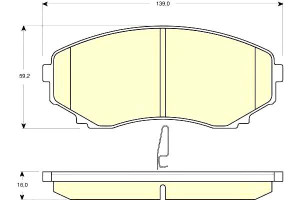 Klocki Hamulcowe Mazda Mpv 9 99 Gr.16mm* Girling K