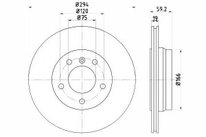 Tarcze Hamulcowe 2szt Bmw Tył E46 98- Textar