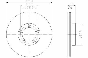 Tarcze Hamulcowe 2szt Ford Przód Transit 91- 94- K