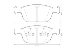 Klocki Hamulcowe Ceramiczne Volvo Xc60 2.0-3.2 05.