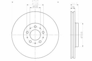 Tarcze Hamulcowe 2szt Volvo Przód S60 S80 V Textar