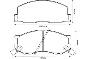Klocki Hamulcowe P Toyota Lite-ace 79-94 Jurid