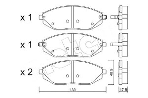 Klocki Hamulcowe Chevrolet Spark 10- Metelli