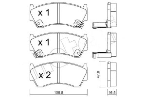 Klocki Hamulcowe Nissan Almera 95-99 Metelli