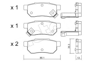 Klocki Hamulcowe Rover 200-400 90-99 Tył Metelli
