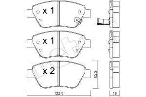 Klocki Hamulcowe Opel Corsa D 06- Metelli