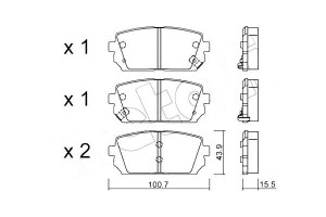 Klocki Hamulcowe Kia Carens Iii 06- Tył Metelli