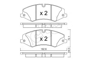 Klocki Hamulcowe Range Rover Iii 06- 3,6td Metelli
