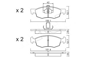 Klocki Hamulcowe Fiat Doblo 1,2-1,9jtd 03-05 Metel