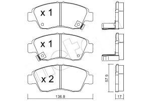 Klocki Hamulcowe Honda Civic 00- Metelli