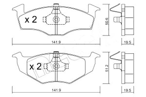 Klocki Hamulcowe Vw Golf Iii 93-97 Metelli