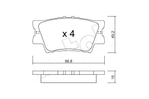 Klocki Hamulcowe Toyota Rav 4 06- Tył Metelli