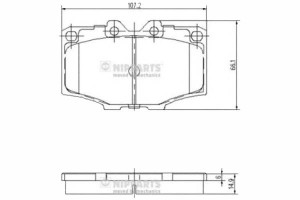 Klocki Hamulcowe Toyota Hilux Pick-up (_n_) 2.0 Ni
