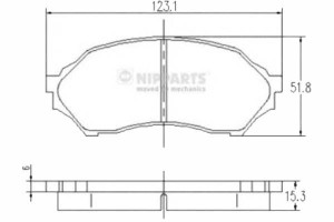 Klocki Hamulcowe Mazda 323f 8 98 Nipparts Nipparts
