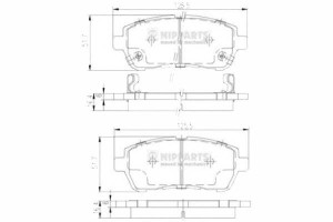 Klocki Hamulcowe Mazda 2 07> Suzuki Swift 10> 16.5