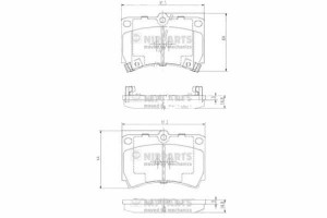 Klocki Hamulcowe Kia Rio 1.3 Mazda 121 323 Nippart