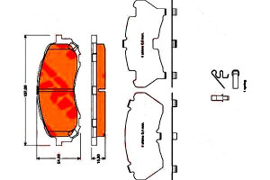 Klocki Hamulcowe Subaru Przód Impreza 02- 1,5 1,6