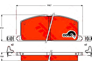 Klocki Hamulcowe Toyota Przód Corolla Trw